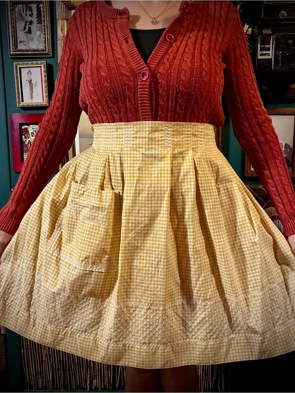 Vintage handmade apron